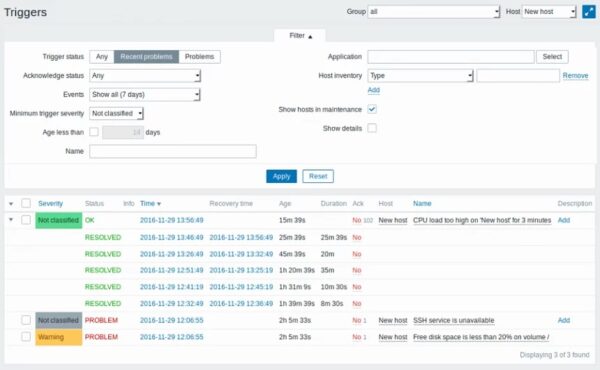 1023,12 Zabbix